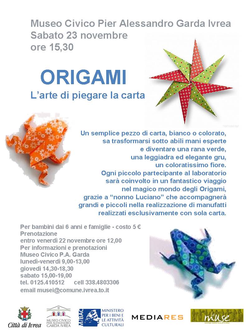 LABORATORIO 23 NOVEMBRE ORIGAMI